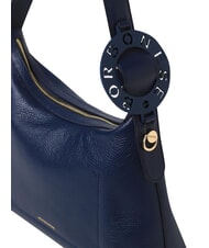 BORBONESE 011 Bolso de hombro, piel azul de Prusia - Bolsos Mujer - 3
