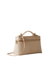 BORBONESE GEMINI Bolso peque&ntilde;o tipo ba&uacute;l con correa para el hombro arena - Bolsos Mujer - 3