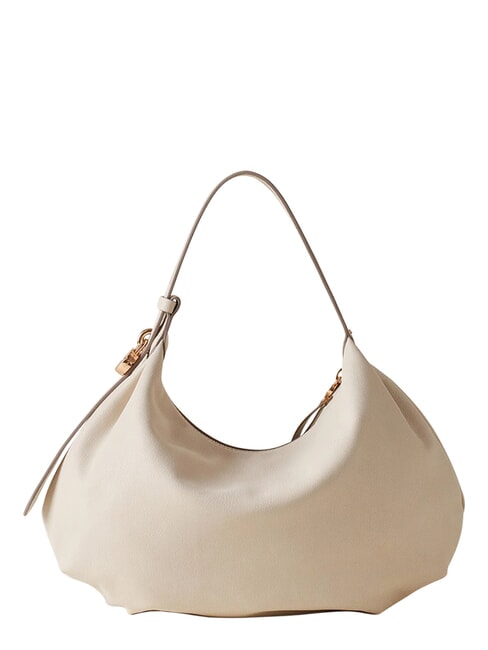 PRIVE Bolso de hombro, piel algod&oacute;n blanco - Bolsos Mujer
