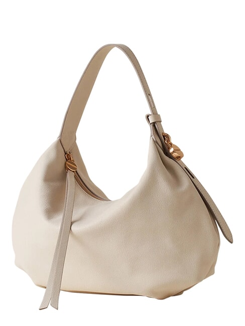 PRIVE Bolso de hombro, piel algod&oacute;n blanco - Bolsos Mujer