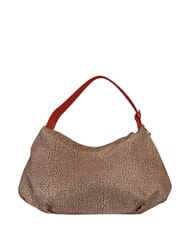 BORBONESE PRIVE Bolso de hombro tipo hobo papaya beige/roja - Bolsos Mujer - 2