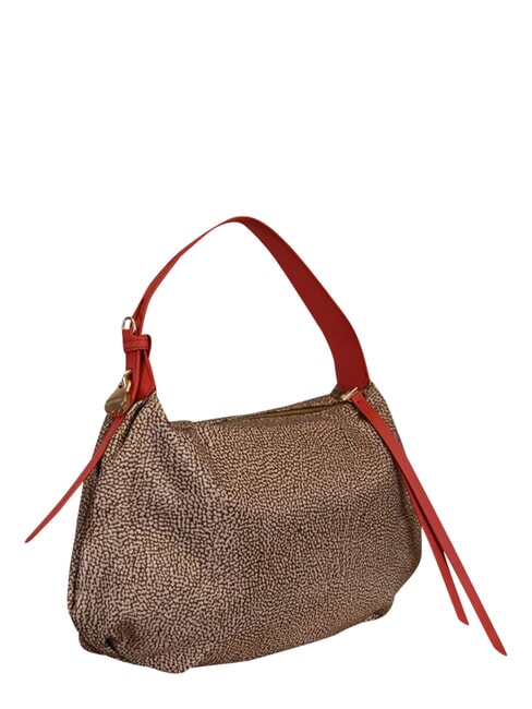 PRIVE Bolso de hombro tipo hobo papaya beige/roja - Bolsos Mujer