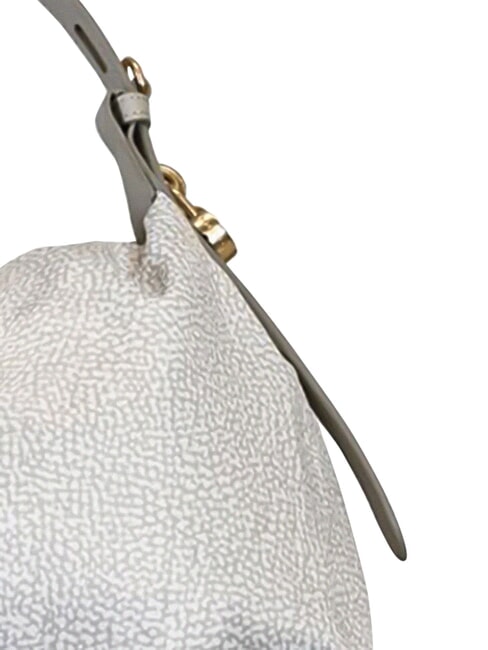 PRIVE Bolso de hombro tipo hobo algod&oacute;n blanco - Bolsos Mujer