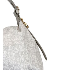 BORBONESE PRIVE Bolso de hombro tipo hobo algod&oacute;n blanco - Bolsos Mujer - 3