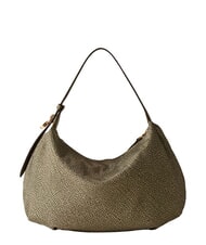 BORBONESE PRIVE Bolso de hombro tipo hobo aceituna - Bolsos Mujer - 2