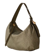 BORBONESE PRIVE Bolso de hombro tipo hobo aceituna - Bolsos Mujer - 3