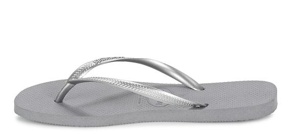Chanclas SLIM acero / gris - Zapatos Mujer