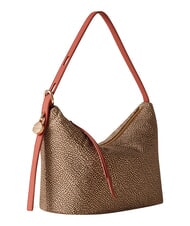 BORBONESE PRIVE Bolso de hombro tipo hobo papaya beige/roja - Bolsos Mujer - 3
