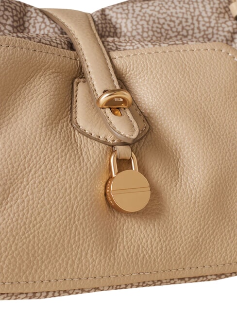 POCHE Bolso de hombro arena - Bolsos Mujer