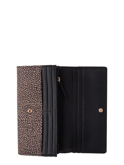 CLASSICA Cartera grande con solapa OP / NATURAL / NEGRO - Carteras Mujer