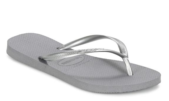 Chanclas SLIM acero / gris - Zapatos Mujer