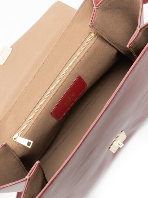 MERIDIANA  Bolso de cuero rub&iacute; - Bolsos Mujer