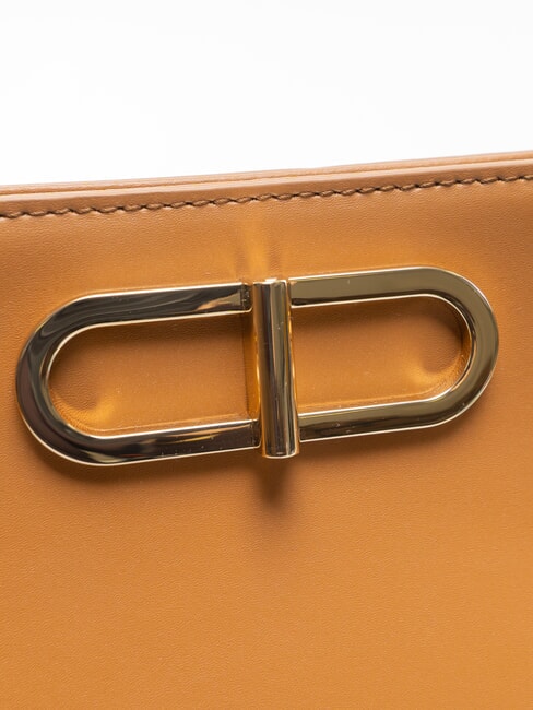 CAMPIONARIO - TEIA Bolso de cuero brandy - Bolsos Mujer