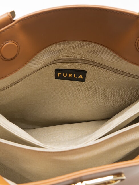 CAMPIONARIO - TEIA Bolso de cuero brandy - Bolsos Mujer