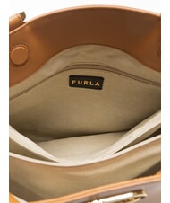 FURLA TEIA Bolso de cuero brandy - Bolsos Mujer - 5