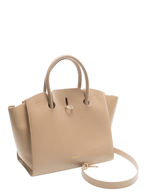 CAMPIONARIO - GENESI  Bolso de piel, con bandolera gris - Bolsos Mujer