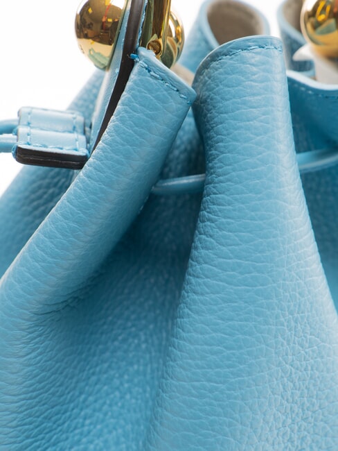 CAMPIONARIO - SFERA  Mini bolso de cuero tipo cubo cobalto - Bolsos Mujer