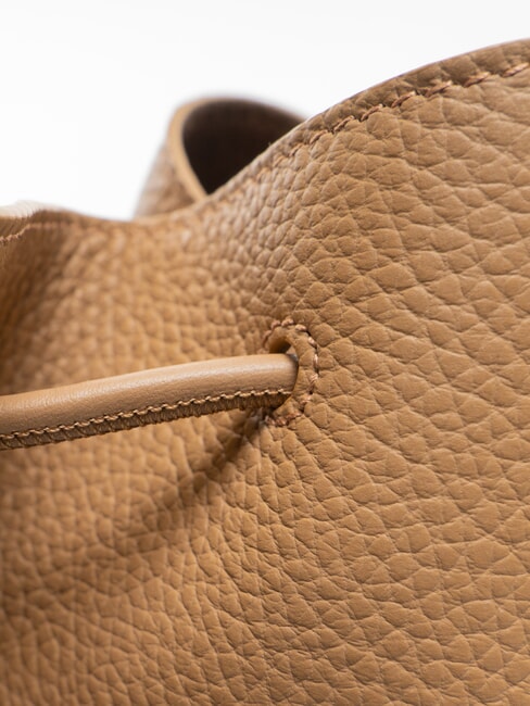 CAMPIONARIO - SFERA Bolso de cubo de cuero desierto - Bolsos Mujer
