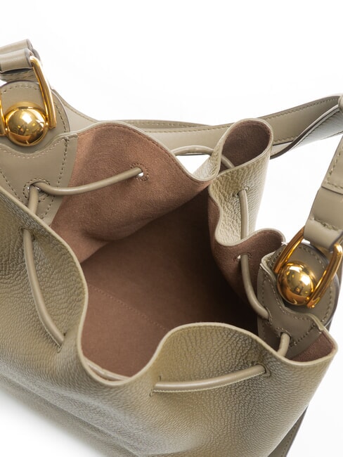 CAMPIONARIO - SFERA Bolso de cubo de cuero sabio - Bolsos Mujer