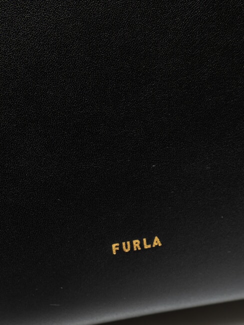 GOCCIA  Bolso de compras de cuero negro - Bolsos Mujer