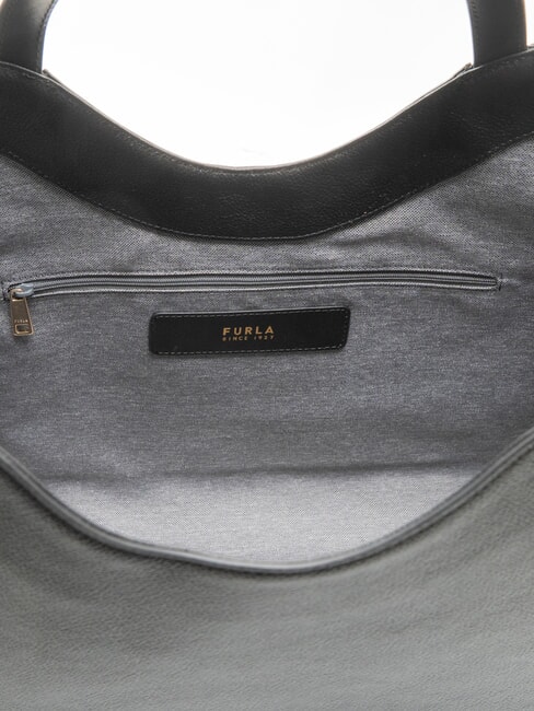 CAMPIONARIO - GOCCIA  Bolso de compras de cuero negro - Bolsos Mujer