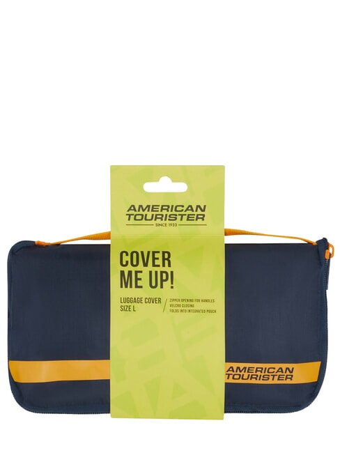 AMERICAN TOURIST. TA Funda de maleta, talla L azul marino/naranja - Accesorios de viaje