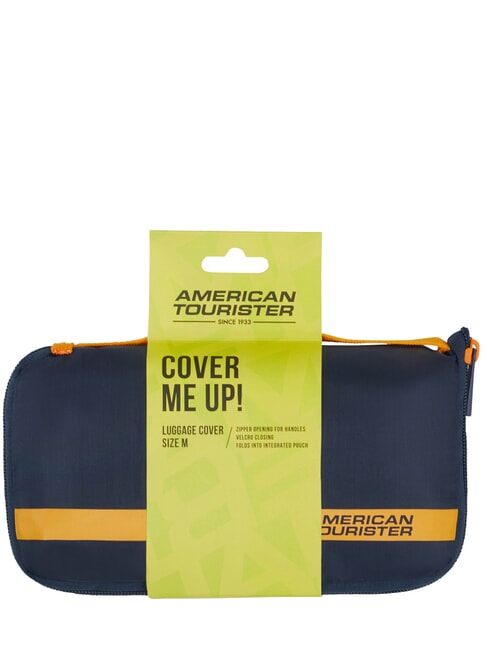 AMERICAN TOURIST. TA Funda de maleta, talla M azul marino/naranja - Accesorios de viaje