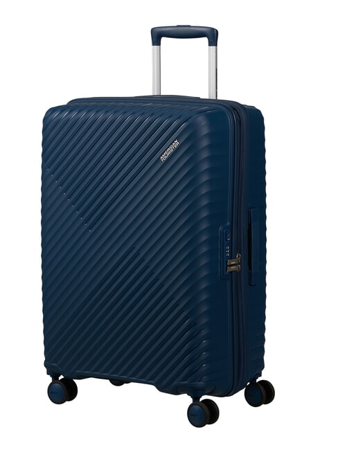 DIABLAST Trolley mediano, expandible, cerradura TSA azul oscuro - Trolley R&iacute;gidos
