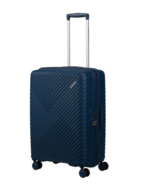 DIABLAST Trolley mediano, expandible, cerradura TSA azul oscuro - Trolley R&iacute;gidos