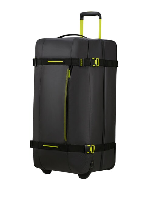 URBAN TRACK Bolsa de lona grande con ruedas negro/lima - Bolsas de viaje