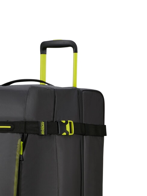 URBAN TRACK Bolsa de lona grande con ruedas negro/lima - Bolsas de viaje