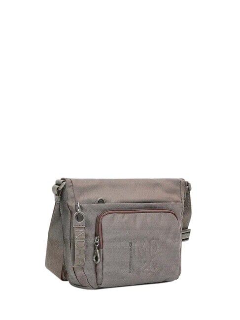 MD20 Bolso de hombro con bolsillo gris pardo - Bolsos Mujer
