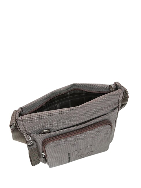MD20 Bolso de hombro con bolsillo gris pardo - Bolsos Mujer