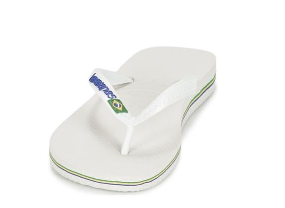 BRASIL LOGO Chanclas para hombre blanco - Zapatos unisex