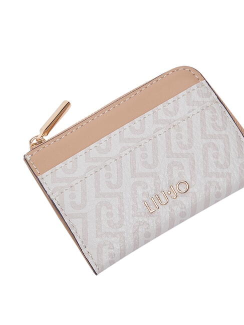 CALIWEN Titular de la tarjeta Zip polvo natural/oscuro - Carteras Mujer