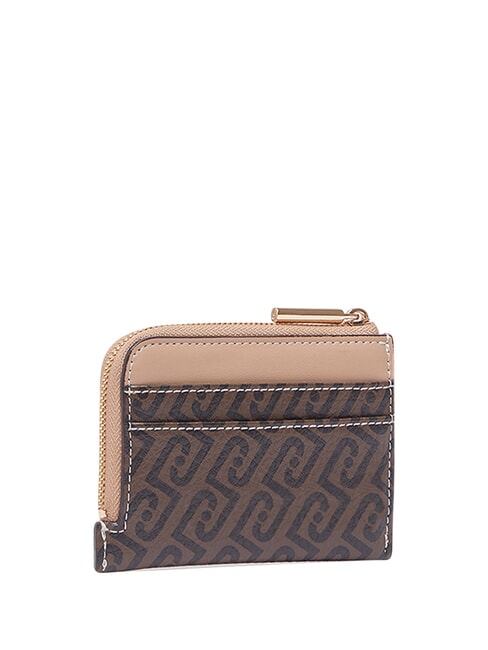 CALIWEN Titular de la tarjeta Zip marr&oacute;n oscuro/polvo oscuro - Carteras Mujer
