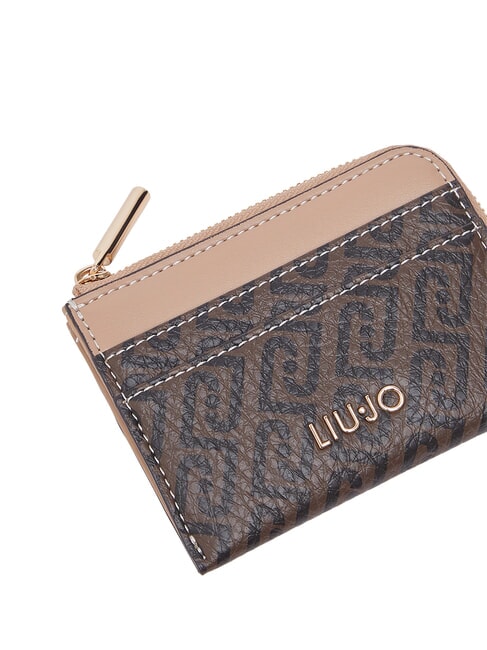 CALIWEN Titular de la tarjeta Zip marr&oacute;n oscuro/polvo oscuro - Carteras Mujer
