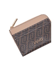 LIUJO CALIWEN Titular de la tarjeta Zip marr&oacute;n oscuro/polvo oscuro - Carteras Mujer - 4