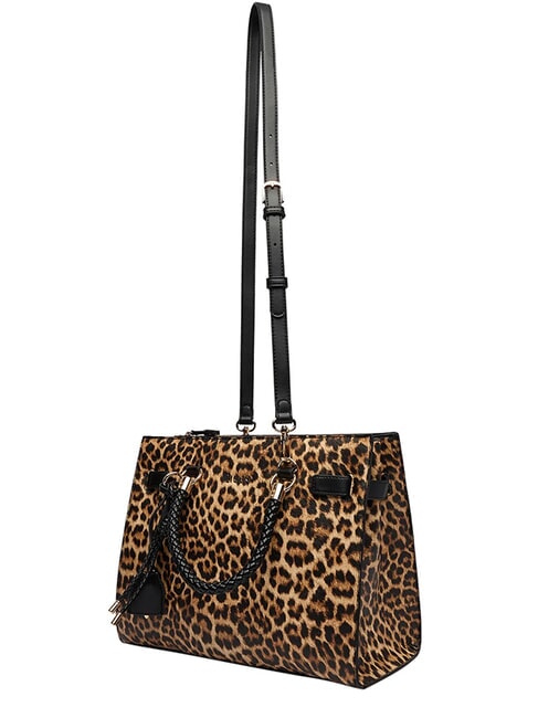 MANHATTAN Bolso de mano con correa para el hombro. m&aacute;cula natural. - Bolsos Mujer
