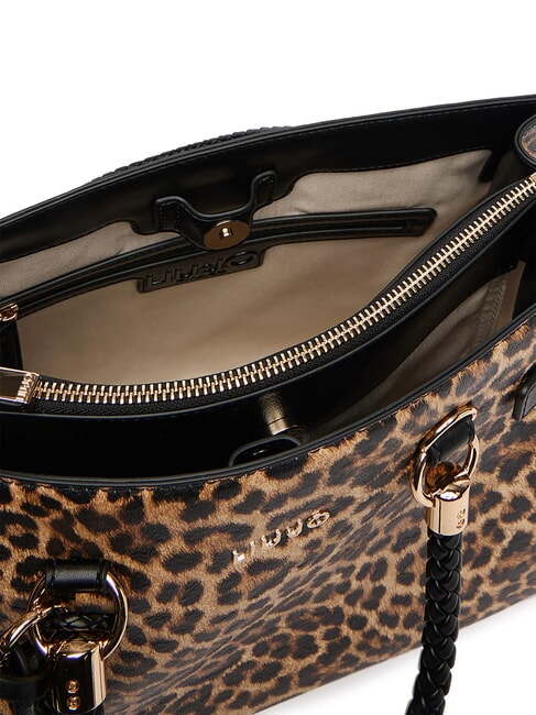 MANHATTAN Bolso de mano con correa para el hombro. m&aacute;cula natural. - Bolsos Mujer