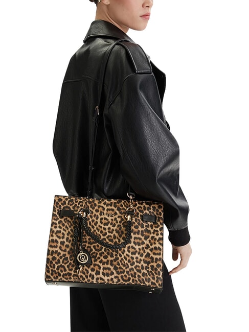 MANHATTAN Bolso de mano con correa para el hombro. m&aacute;cula natural. - Bolsos Mujer