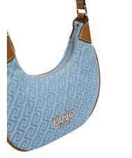 LIUJO EVRIM Bolso de hombro tipo hobo azul polvoriento - Bolsos Mujer - 4