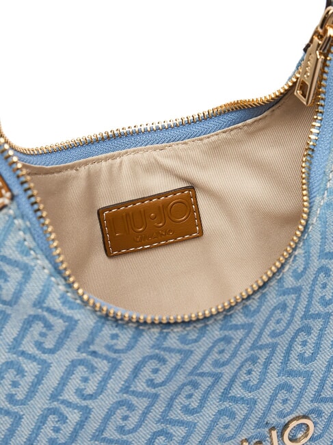 EVRIM Bolso de hombro tipo hobo azul polvoriento - Bolsos Mujer