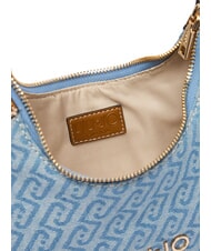 LIUJO EVRIM Bolso de hombro tipo hobo azul polvoriento - Bolsos Mujer - 5