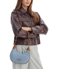 LIUJO EVRIM Bolso de hombro tipo hobo azul polvoriento - Bolsos Mujer - 6