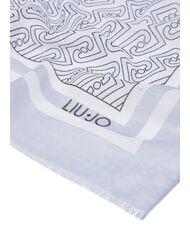 LIUJO NEW LOGO CHAIN Bufanda mezclilla clara - Bufandas - 3