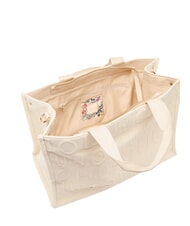 LIUJO LOGO Bolso de mano con correa para el hombro. crema blanca - Bolsos Mujer - 4