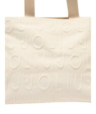 LIUJO LOGO Bolso de mano con correa para el hombro. crema blanca - Bolsos Mujer - 6