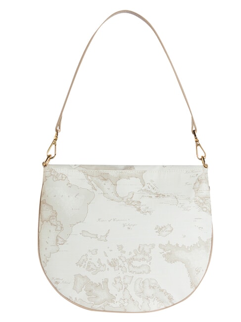 GEO CLASSIC Bolso de hombro con solapa blanco - Bolsos Mujer