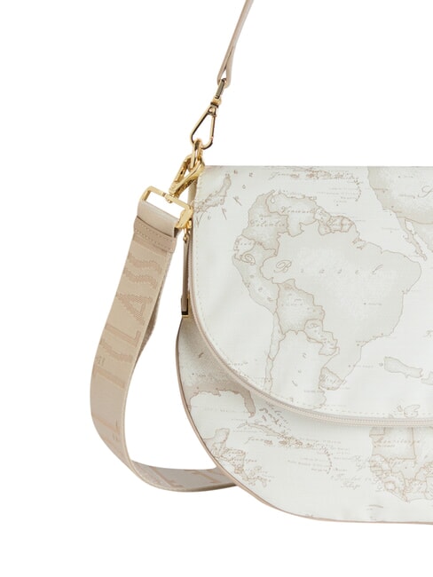GEO CLASSIC Bolso de hombro con solapa blanco - Bolsos Mujer